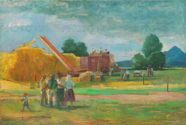 Threshing on State Property, 1950.