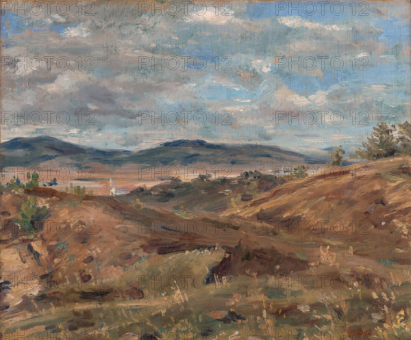 Landscape near Levice, 1928-1938. Western Slovakia.