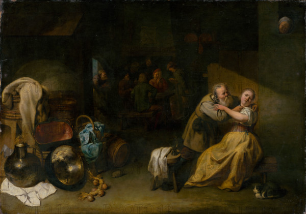 At the Inn, around 1652-1654.