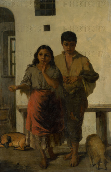 Young gypsies, 1885.