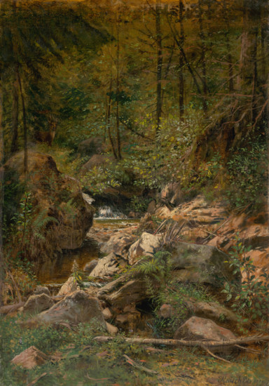 Forest stream, 1900.