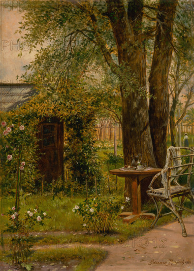 Garden with a table, 1902.