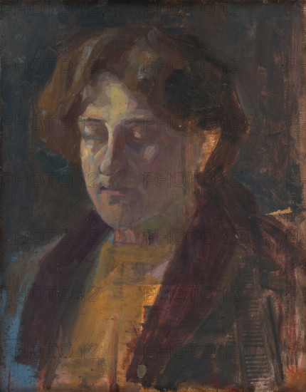 Portrait of a Woman with Half-Closed Eyes, around 1910.