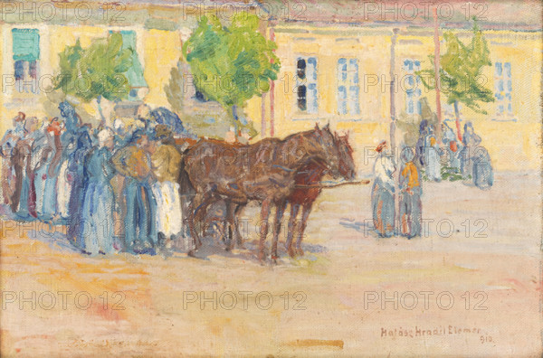 At the Market, 1910.