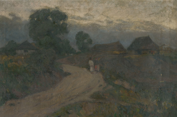 Village scene, 1909.