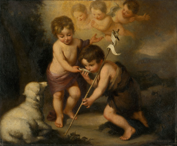 Baby Jesus with Saint John the Baptist, 1890-1900.