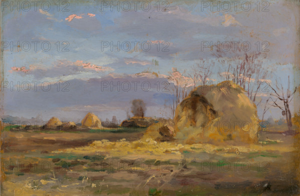 Autumn landscape with trees, 1902.