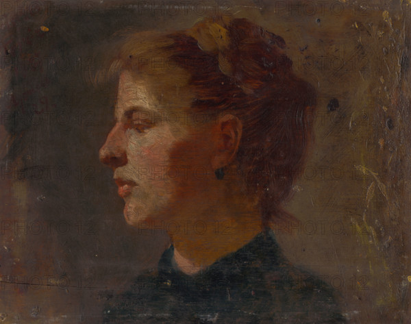 Head Study of a Younger Woman, around 1900.