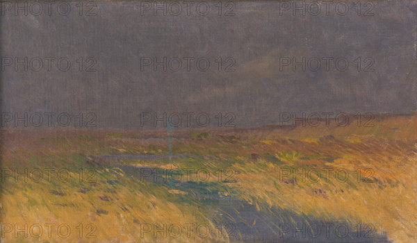 Landscape towards evening, 1910-1930.