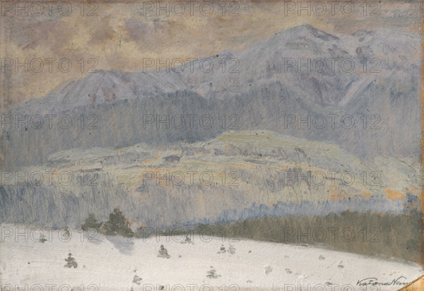 Winter day in the High Tatras, 1911.