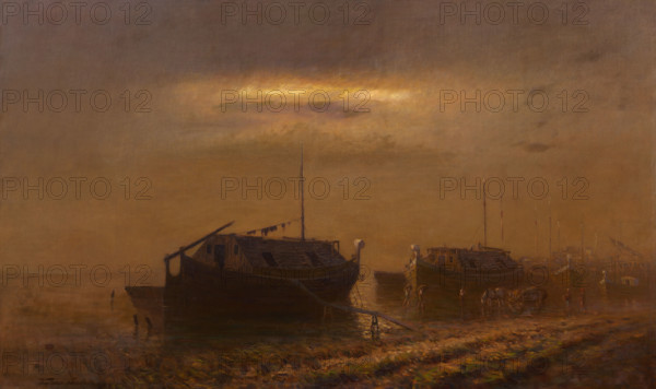 Boats on the Danube, 1905.