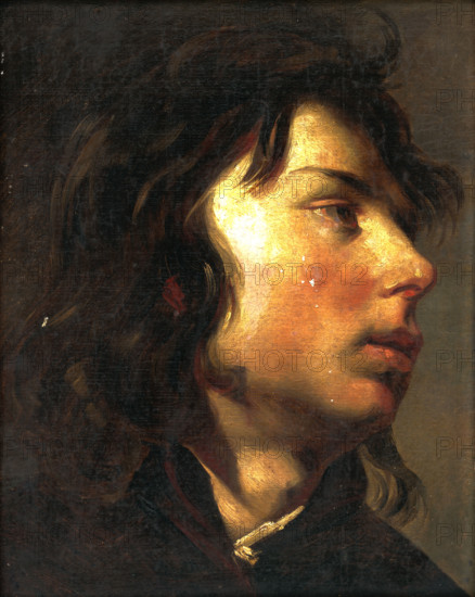 Head of a Young Man, around 1850-1860.
