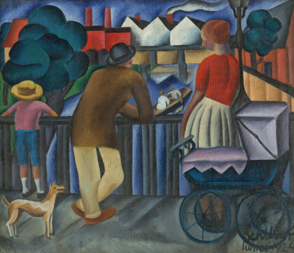 Urban scene, 1924.