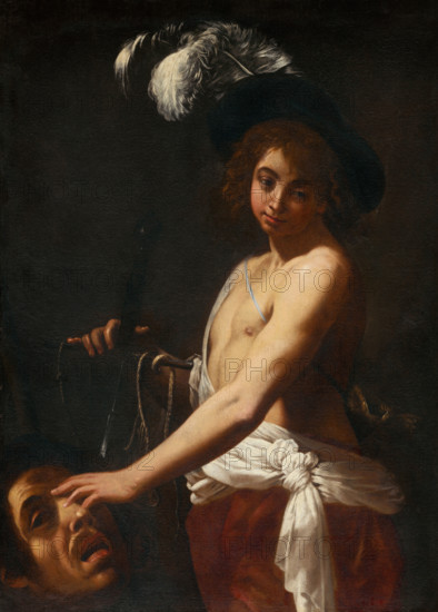 David with the Head of Goliath, 1627-1628.