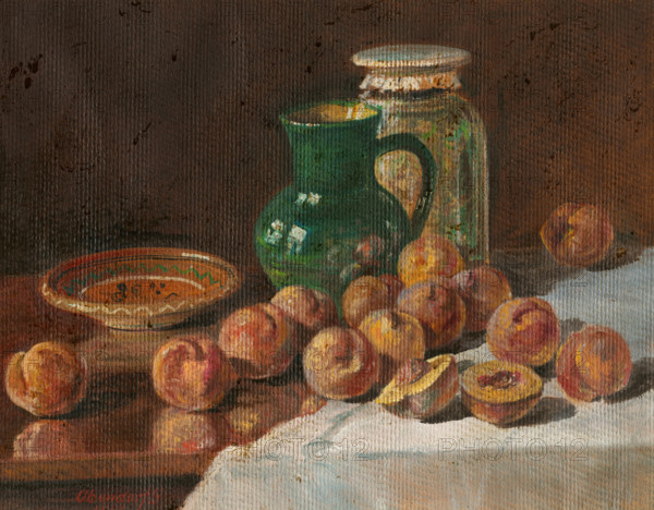 Still Life with Peaches, 1917.