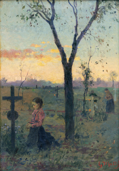 Silent Prayer over a Grave, 1905-1906.