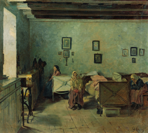 Old People's Home in Pezinok, around 1908.