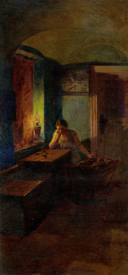 Over a Sick Child, 1908.