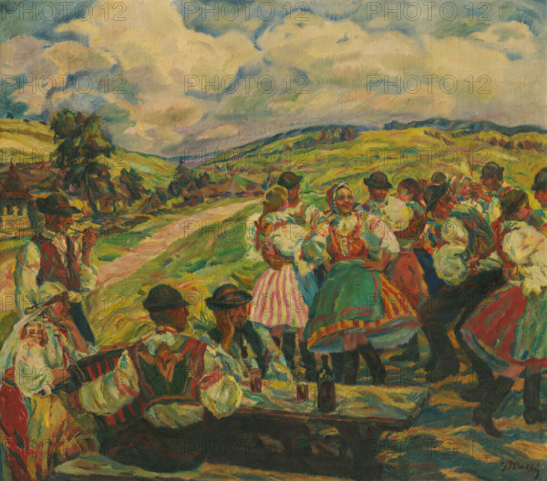 Village Dance, around 1940-1945.
