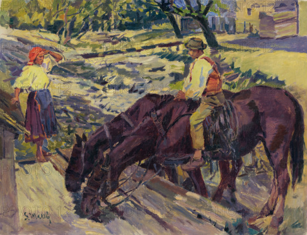 Watering Horses, 1949.