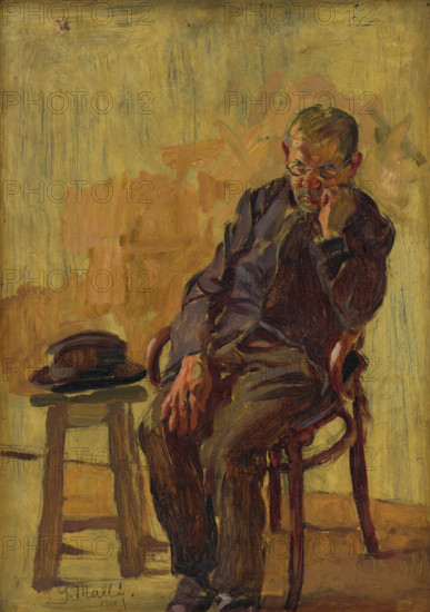 Study of a Seated Old Man, 1920.