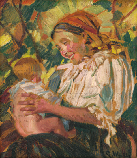 A Village Mother with a Child, 1926.