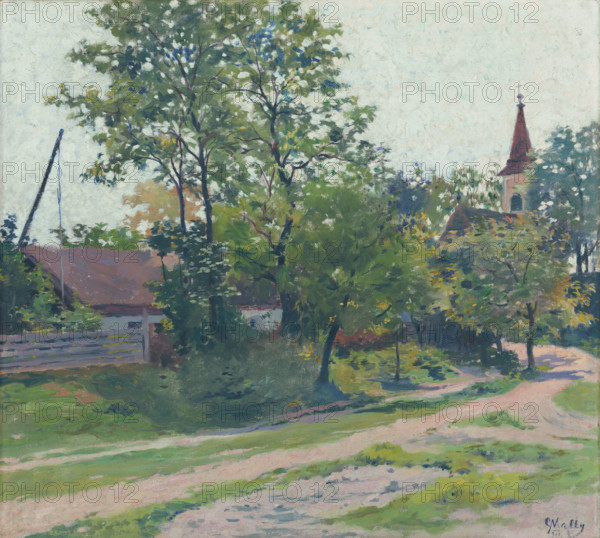 Landscape from Petrzalka, around 1911.