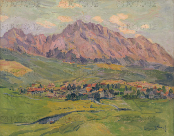 The Sub-Tatran Village - Mengusovce, around 1935.
