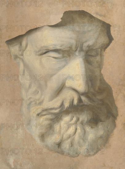 Head study, 1854-1855.