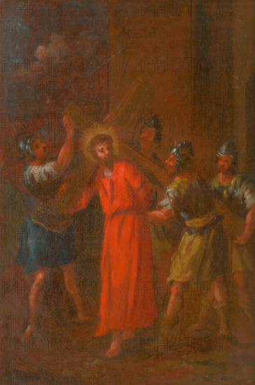 Jesus Carries His Cross. Study for the Stations of the Cross II, before 1781.