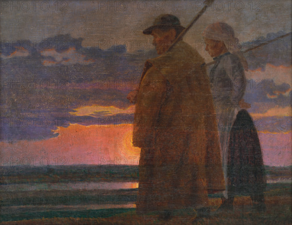 Return from work, 1920-1929.