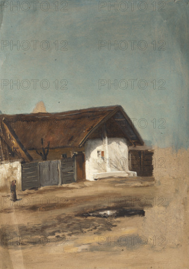 House in a village, 1860-1900.