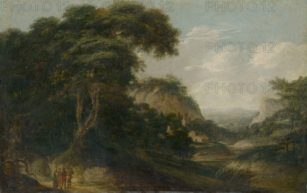 Landscape with figures, 1720-1730.