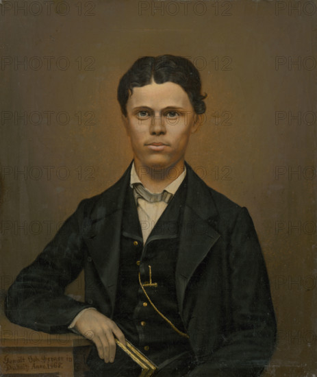 Study of a Portrait of a Young Man with a Book, 1865.
