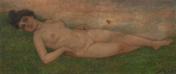 Reclining nude, first half of the 20th century.