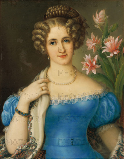 Portrait of a Young Lady in a Blue Dress, 1826.