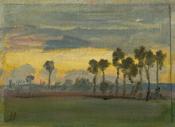 Sunset, around 1892.