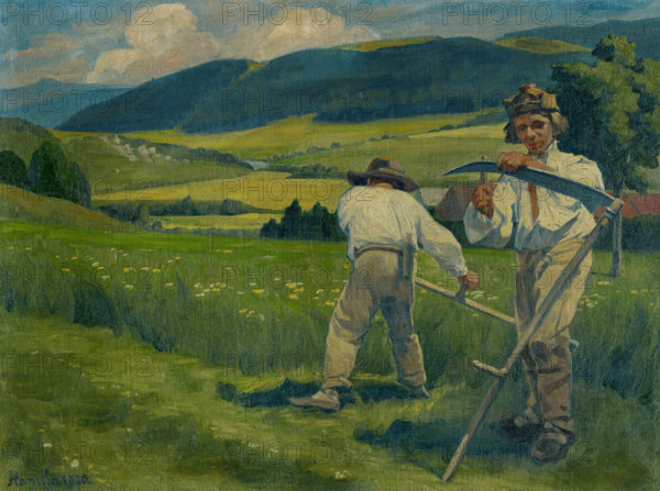 Reaping from the Field on St John's Day, 1926.
