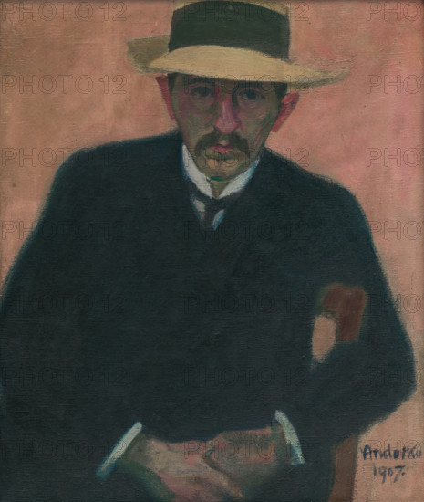 Portrait of a seated man (Dr. Sürger), 1907.