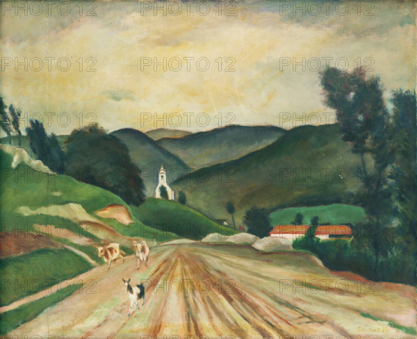 Plavecké Podhradie, 1931. Rural scene.