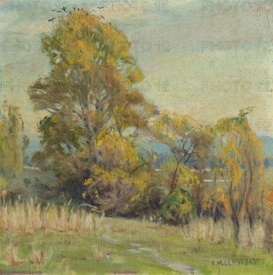 Autumn landscape, 1900-1910.