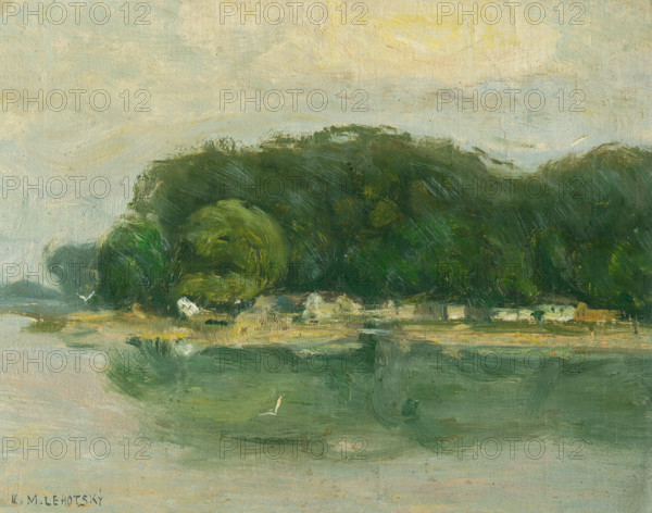 Petrzalka Bank from the Danube, 1900-1910.
