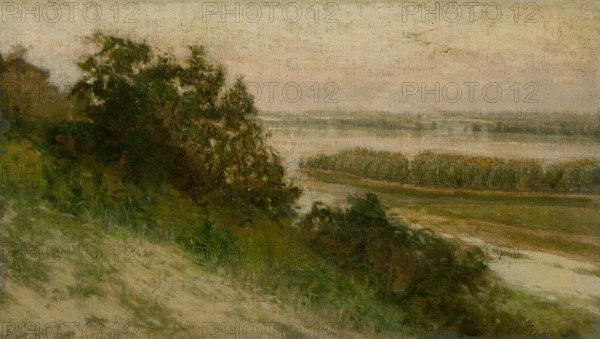 Nightingale Island near Ilok, c1905. River scene in Croatia.