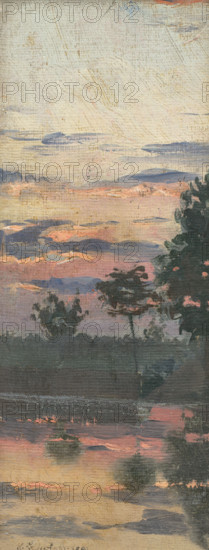 Landscape study, early evening, 1899.