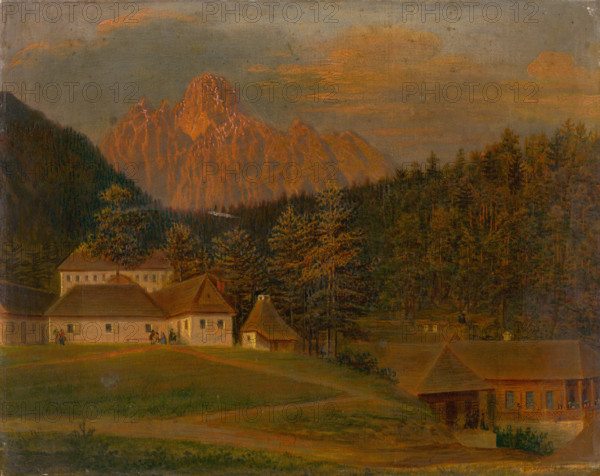 Starý Smokovec, 1856. Houses near the town of Vysoké Tatry in the Tatra Mountains, northern Slovakia.