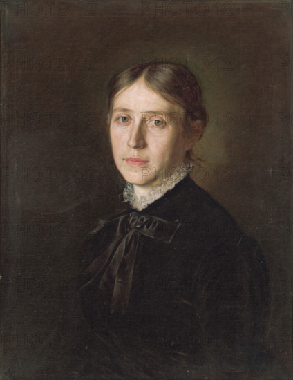 Portrait of Mrs. Boorová, 1884. Possibly the wife of the artist.