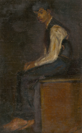 Study of a Seated Man, around 1910.