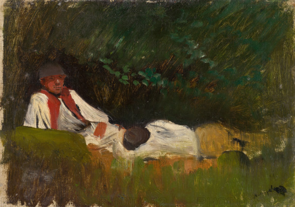 Resting Lovers, 1890-1900.
