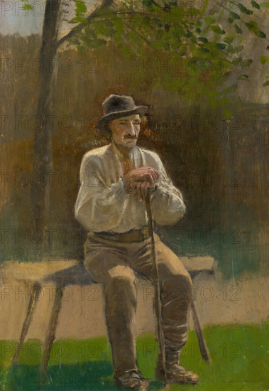 Seated Peasant, 1875-1880.