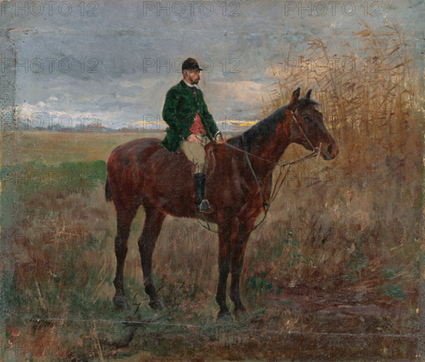 Study of a Rider on a Horse, 1880-1890.